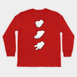 Piedra, Papel o Tijeras Kids Long Sleeve T-Shirt